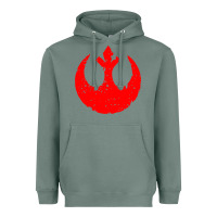 Sage distressed rebel alliance symbol Heavyweight Hoodie - artisFamous