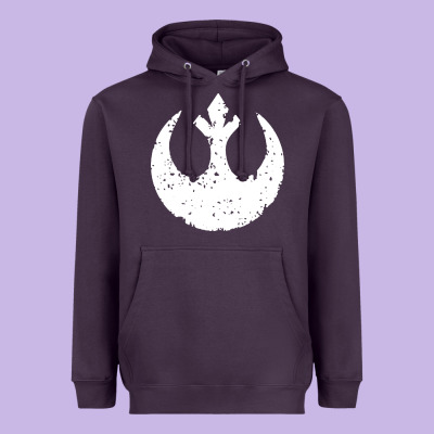 Distressed Rebel Alliance Symbol Heavyweight Hoodie Designed By Artisfamous