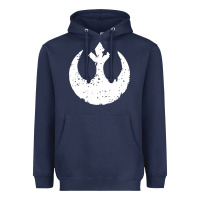 Navy distressed rebel alliance symbol Heavyweight Hoodie - artisFamous