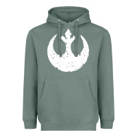Sage distressed rebel alliance symbol Heavyweight Hoodie - artisFamous