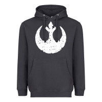 Smoke distressed rebel alliance symbol Heavyweight Hoodie - artisFamous