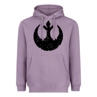 Lavender distressed rebel alliance symbol Heavyweight Hoodie - artisFamous
