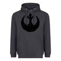Smoke distressed rebel alliance symbol Heavyweight Hoodie - artisFamous