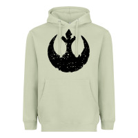 Matcha distressed rebel alliance symbol Heavyweight Hoodie - artisFamous