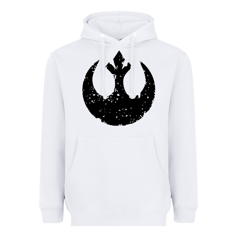 Distressed Rebel Alliance Symbol Heavyweight Hoodie by artisFamous | Teevron