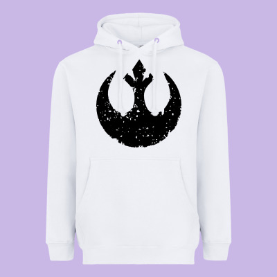 Distressed Rebel Alliance Symbol Heavyweight Hoodie Designed By Artisfamous