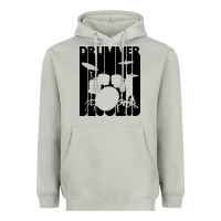 Vintage Retro Drummer Heavyweight Hoodie | Teevron