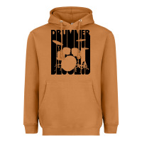 Meerkat vintage retro drummer Heavyweight Hoodie - artisFamous