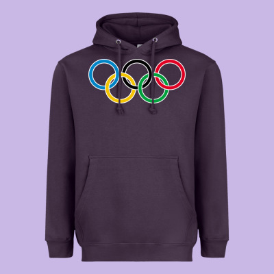 Olympic Rings Heavyweight Hoodie Designed By Artisfamous