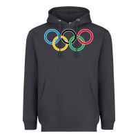 Smoke Olympic Rings Heavyweight Hoodie - artisFamous