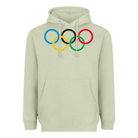 Matcha Olympic Rings Heavyweight Hoodie - artisFamous