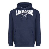 Navy lacrosse Heavyweight Hoodie - artisFamous