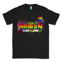 Black We are all human Classic Tee - CowGirlArtShop