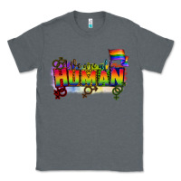 Charcoal Heather We are all human Classic Tee - CowGirlArtShop