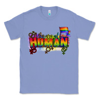 Colony Blue We are all human Classic Tee - CowGirlArtShop