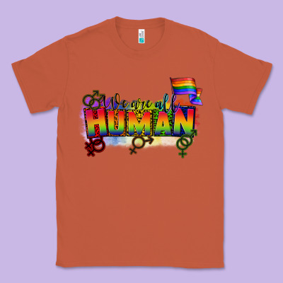 We Are All Human Classic Tee Designed By Cowgirlartshop
