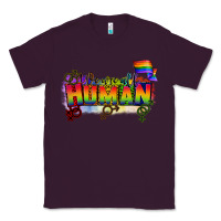 Plum We are all human Classic Tee - CowGirlArtShop