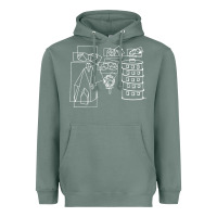 Sage modest Heavyweight Hoodie - artisFamous