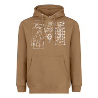 Toasted Coconut modest Heavyweight Hoodie - artisFamous