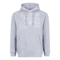 Heather Grey modest Heavyweight Hoodie - artisFamous