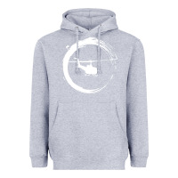 Heather Grey helicopter Heavyweight Hoodie - artisFamous