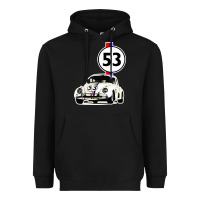 Black herbie 53 Heavyweight Hoodie - artisFamous