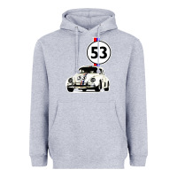 Heather Grey herbie 53 Heavyweight Hoodie - artisFamous