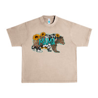 French Oak mama bear sunflowers leopard cowhide mother's day Urban Heavy Tee - Jasminsmagicworld