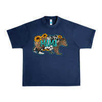 Navy mama bear sunflowers leopard cowhide mother's day Urban Heavy Tee - Jasminsmagicworld