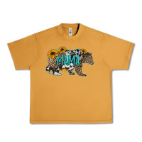 Peanut Butter mama bear sunflowers leopard cowhide mother's day Urban Heavy Tee - Jasminsmagicworld