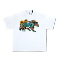 White mama bear sunflowers leopard cowhide mother's day Urban Heavy Tee - Jasminsmagicworld