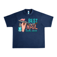 Navy best nail tech ever bbs Urban Heavy Tee - BundleAndBundleShop