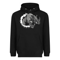 Black Rhino Heavyweight Hoodie - artisFamous