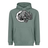 Sage Rhino Heavyweight Hoodie - artisFamous