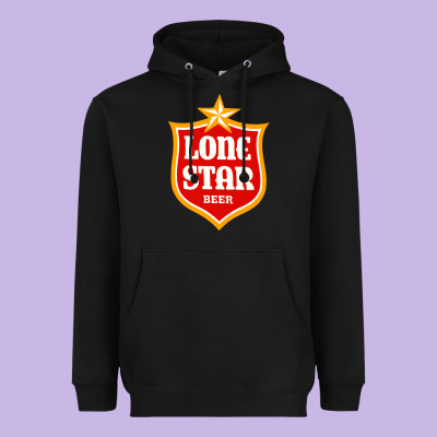 Lone Star Beer Heavyweight Hoodie Designed By Artisfamous