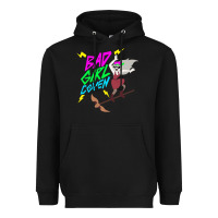 Black BAD GIRL COVEN - THE OWL HOUSE Heavyweight Hoodie - artisFamous