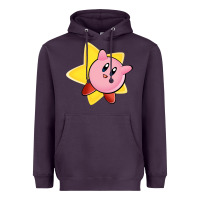 Plum Kirby's Adventure Heavyweight Hoodie - artisFamous