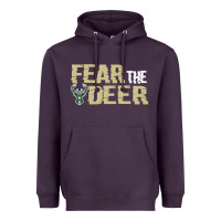Plum fear the deer Heavyweight Hoodie - artisFamous