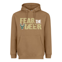 Toasted Coconut fear the deer Heavyweight Hoodie - artisFamous