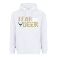 White fear the deer Heavyweight Hoodie - artisFamous