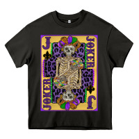 Asphalt joker mardi gras skeleton Heavy Core Tee - CowGirlArtShop