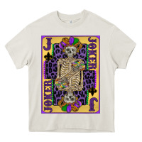 Joker Mardi Gras Skeleton Heavy Core Tee | Teevron