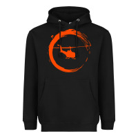 Black helicopter Heavyweight Hoodie - artisFamous