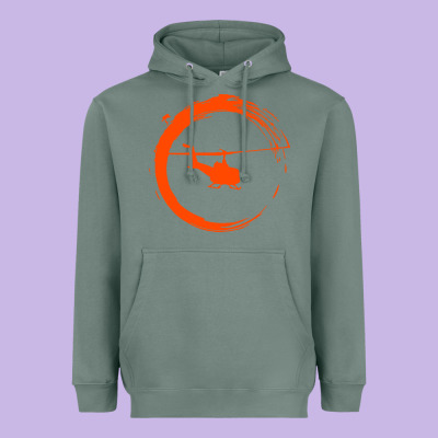 Helicopter Heavyweight Hoodie Designed By Artisfamous