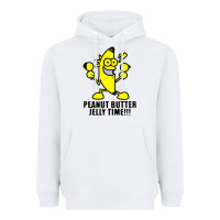 White peanut butter jelly time banana Heavyweight Hoodie - artisFamous