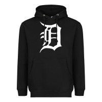 Black detroit Heavyweight Hoodie - artisFamous