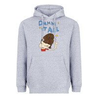 Heather Grey Damm It All Heavyweight Hoodie - artisFamous