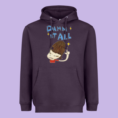 Damm It All Heavyweight Hoodie Designed By Artisfamous