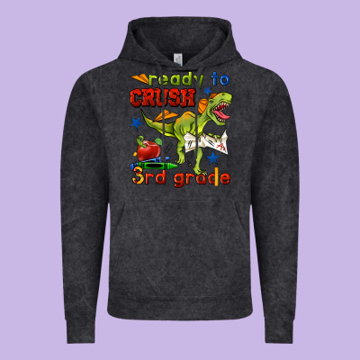 Ready To Crush 3rd Grade Vintage Hoodie Designed By Bundleandbundleshop