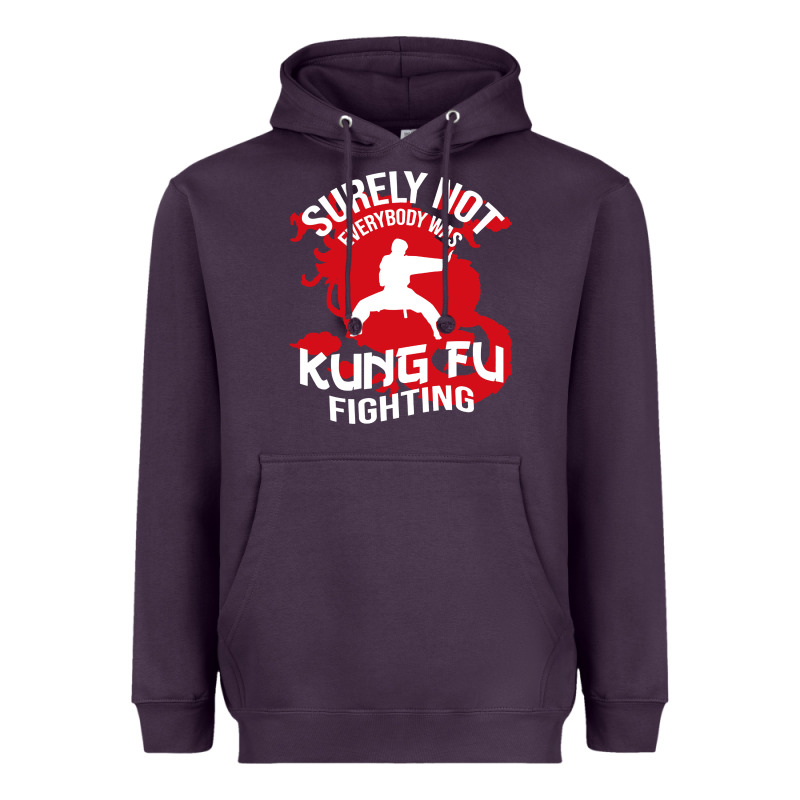Surely Not Everybody Was Kung Fu Fighting Heavyweight Hoodie by artisFamous | Teevron
